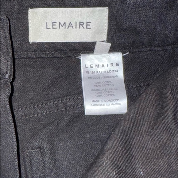 Lemaire Women's High Waisted Black Jeans Size 38 - 100% Cotton - Picture 2 of 7
